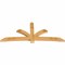 Ekena Millwork Davenport Rough Sawn Timber Gable Bracket, Western Red Cedar, 108"W x 45"H x 4"D x 6"F, 10/12 Pitch GBW108X45X0406DAV00RWR - alternate 2